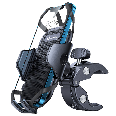 andobil Bike Phone Holder, [Military Sturdy & Anti Shake] Phone holder for bike motorbike motorcycle,360° Rotation Adjustable bike phone mount compatible with iPhone 13 Pro Max 12 11 Samsung S22 S21