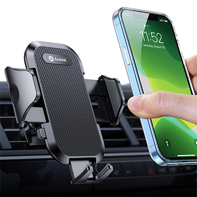 [2022 Solidest] andobil Car Phone Holder Air Vent [Never Fall] Mobile Phone Holder for Car Metal Clip Car Phone Mount 360° Car Vent Phone Holder Compatible with iPhone 13 12 11 Pro Max Samsung S21 S22